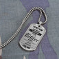 Dad To Son - Believe In Yourself Luxury Dog Tag Jewelry ShineOn Fulfillment