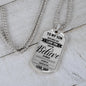 Dad To Son - Believe In Yourself Luxury Dog Tag Jewelry ShineOn Fulfillment