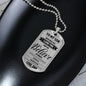 Dad To Son - Believe In Yourself Luxury Dog Tag Jewelry ShineOn Fulfillment