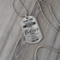 Dad To Son - Believe In Yourself Luxury Dog Tag Jewelry ShineOn Fulfillment
