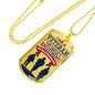 I Am A Veteran - Limited Edition Dog Tag Jewelry ShineOn Fulfillment Military Chain (Gold) No