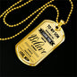 Mom To Son - Believe In Yourself Luxury Dog Tag Jewelry ShineOn Fulfillment