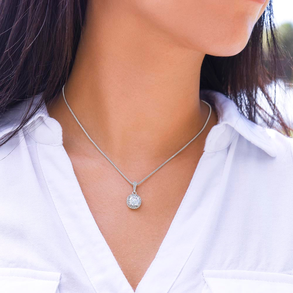 To My Badass Daughter - Straighten Your Crown - Eternal Hope Necklace Jewelry ShineOn Fulfillment