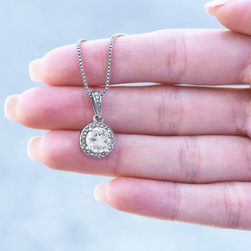 To My Badass Daughter - Straighten Your Crown - Eternal Hope Necklace Jewelry ShineOn Fulfillment