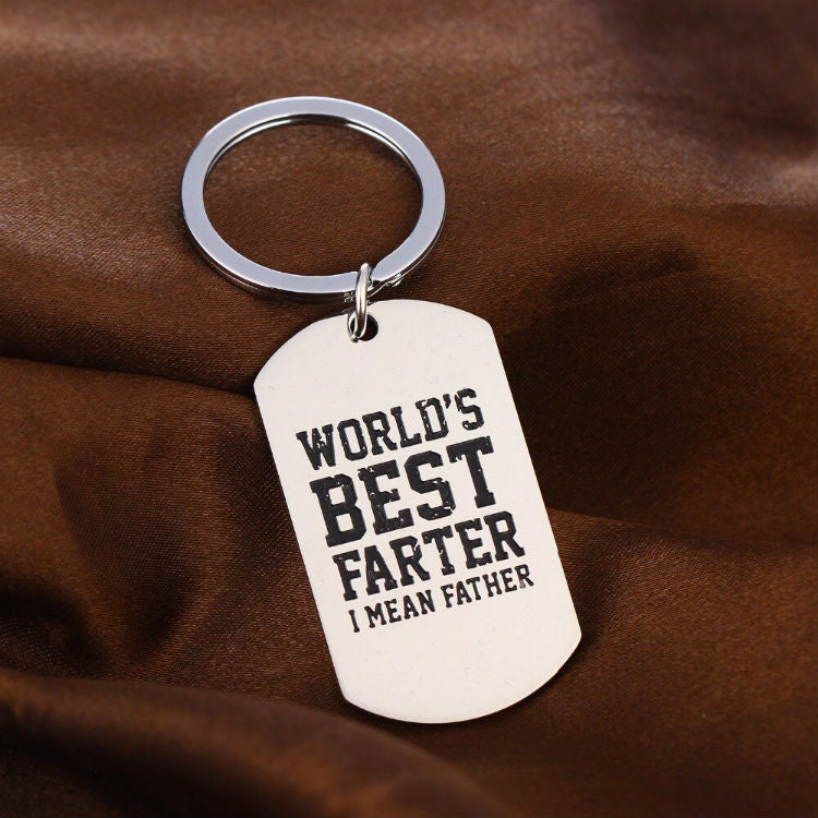 World's Best Farter I Mean Father Keychain Keychain GrindStyle