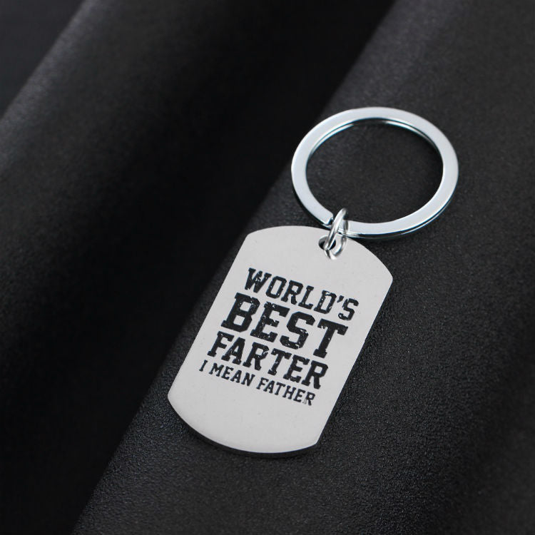World's Best Farter I Mean Father Keychain Keychain GrindStyle