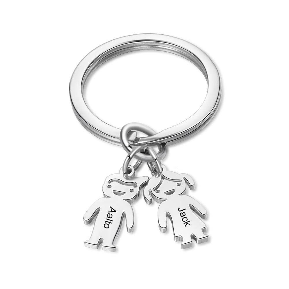 Personalized Boy Girl Charm Keychain Keychain GrindStyle 