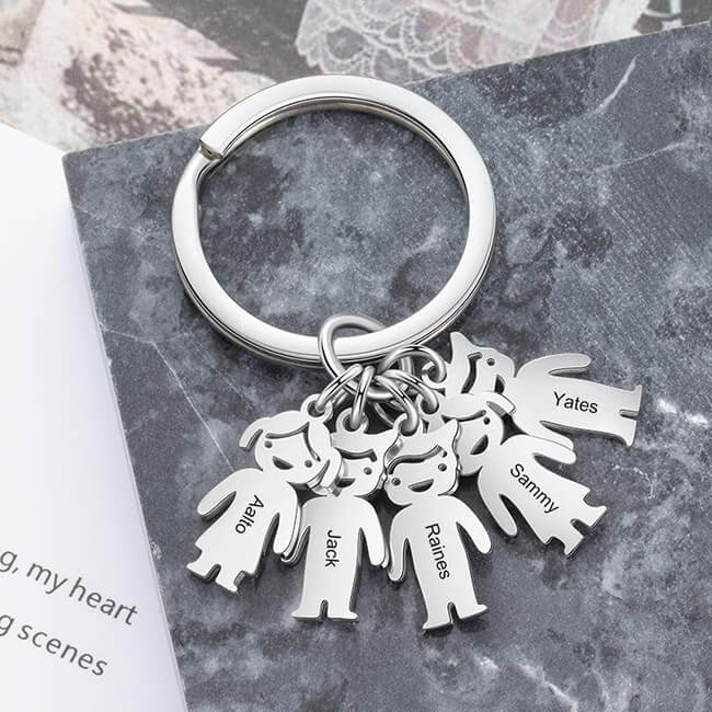 Personalized Boy Girl Charm Keychain Keychain GrindStyle