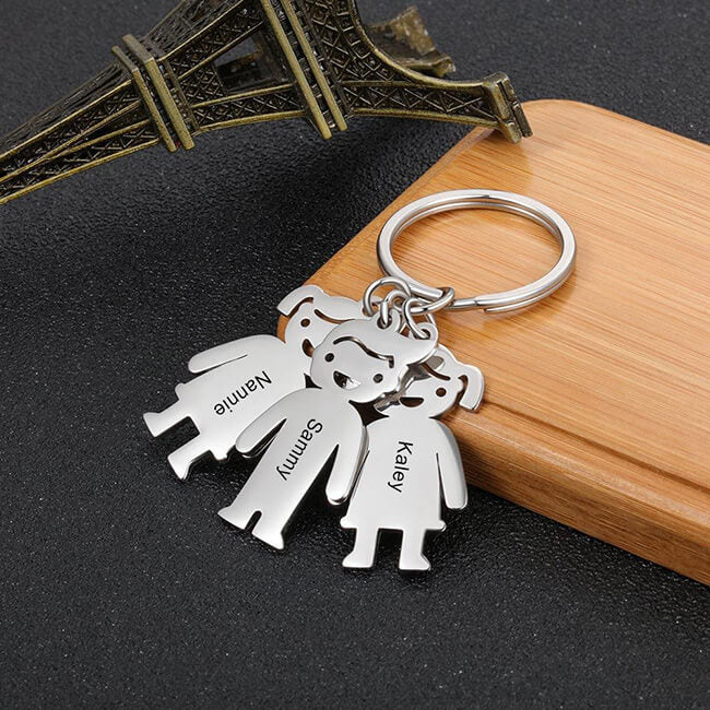 Personalized Boy Girl Charm Keychain Keychain GrindStyle