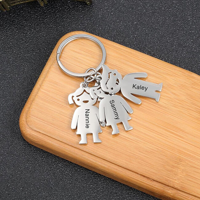 Personalized Boy Girl Charm Keychain Keychain GrindStyle