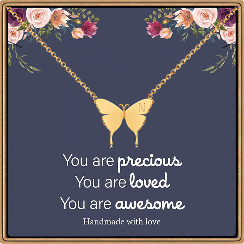 18K Gold Plated Dainty Butterfly Necklace