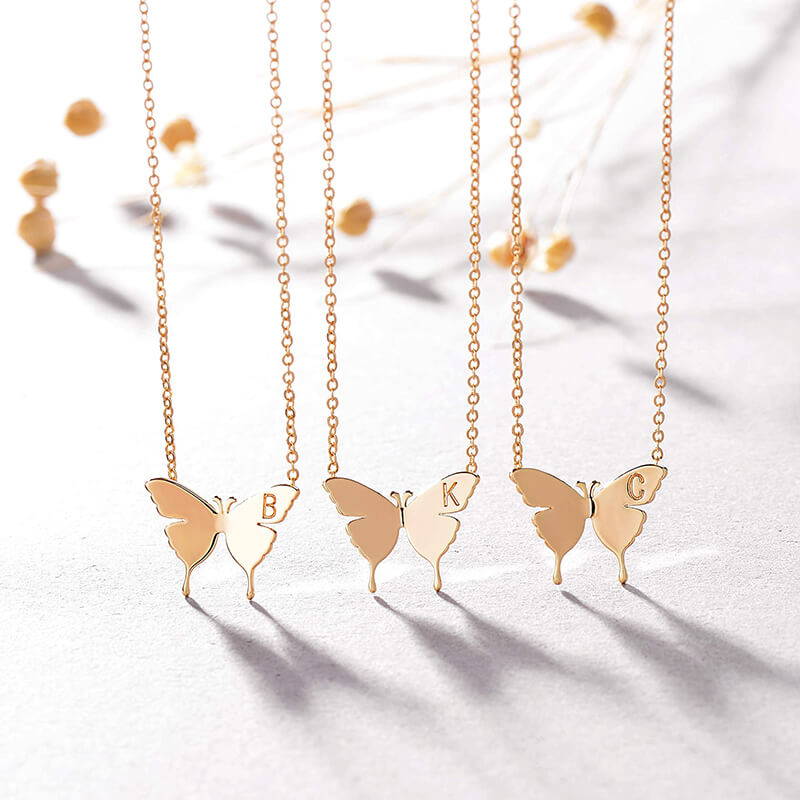 My Baby Girl - 18K Gold Plated Dainty Butterfly Necklace Necklaces GrindStyle