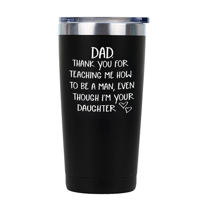 Dad Thank You For Teaching Me Tumbler Tumblers GrindStyle Black