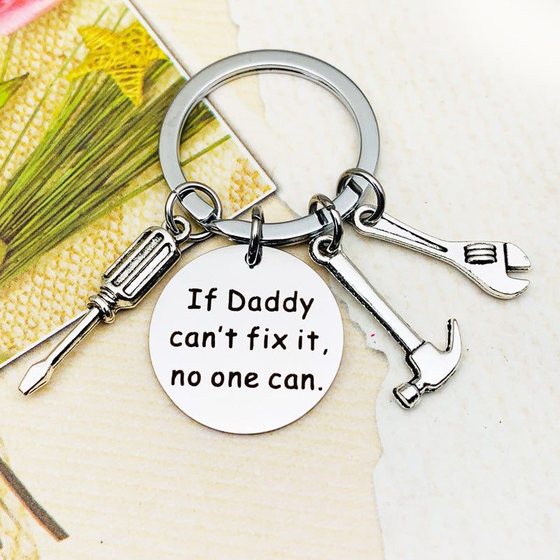 If Dad Can't Fix It No One Can Hand Tool Keychain Keychain GrindStyle Daddy