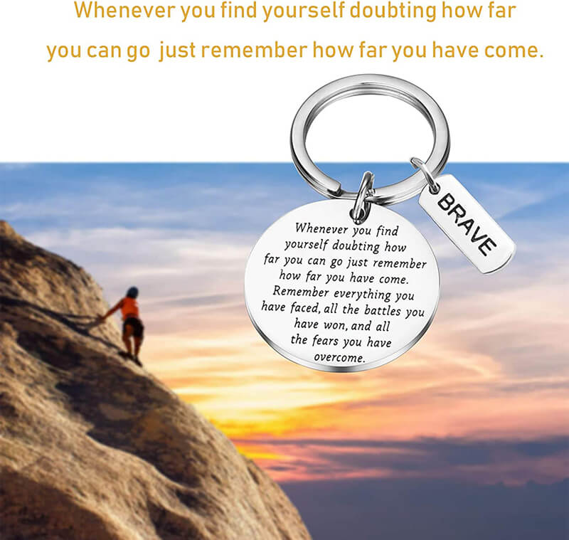 Remember How Far You Have Come Keychain Keychain GrindStyle