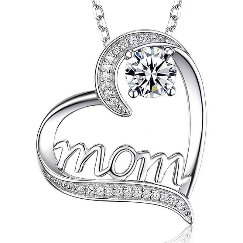 To My Loving Mom - Heart Necklace