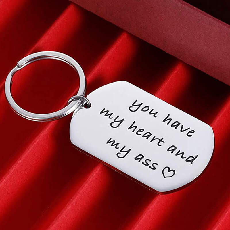 You Have My Heart Funny Keychain Keychain GrindStyle