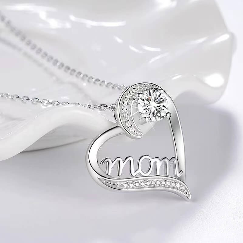 To My Loving Mom - Heart Necklace
