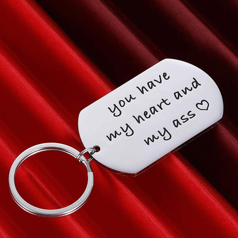 You Have My Heart Funny Keychain Keychain GrindStyle