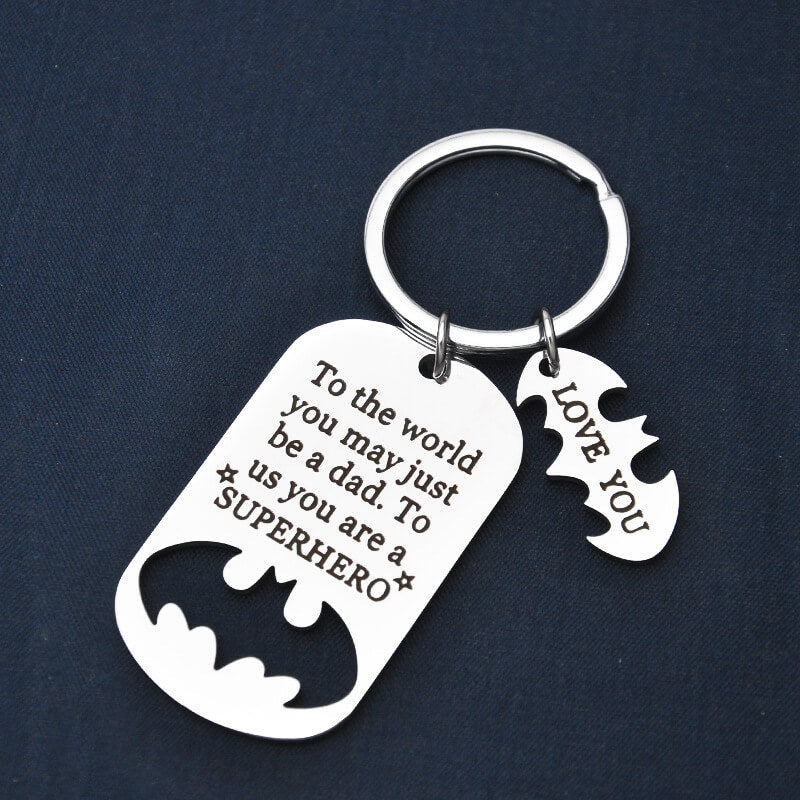Superhero Dad Keychain Keychain GrindStyle