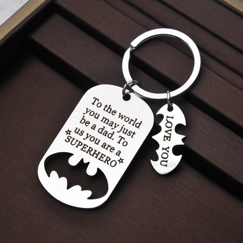 Superhero Dad Keychain Keychain GrindStyle