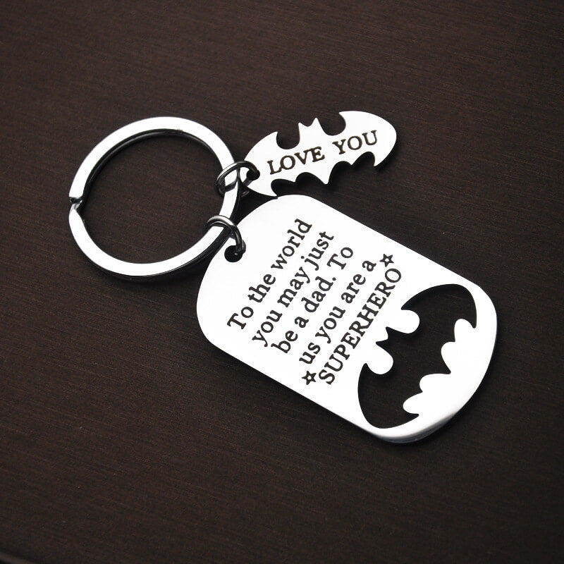 Superhero Dad Keychain Keychain GrindStyle