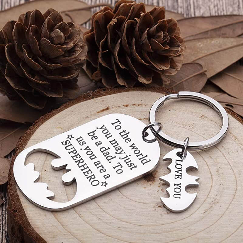 Superhero Dad Keychain Keychain GrindStyle