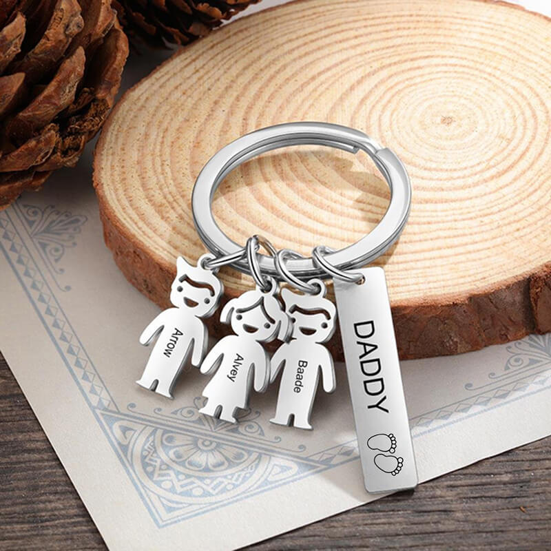 Personalized Kids Charm Family Name Keychain Keychain GrindStyle