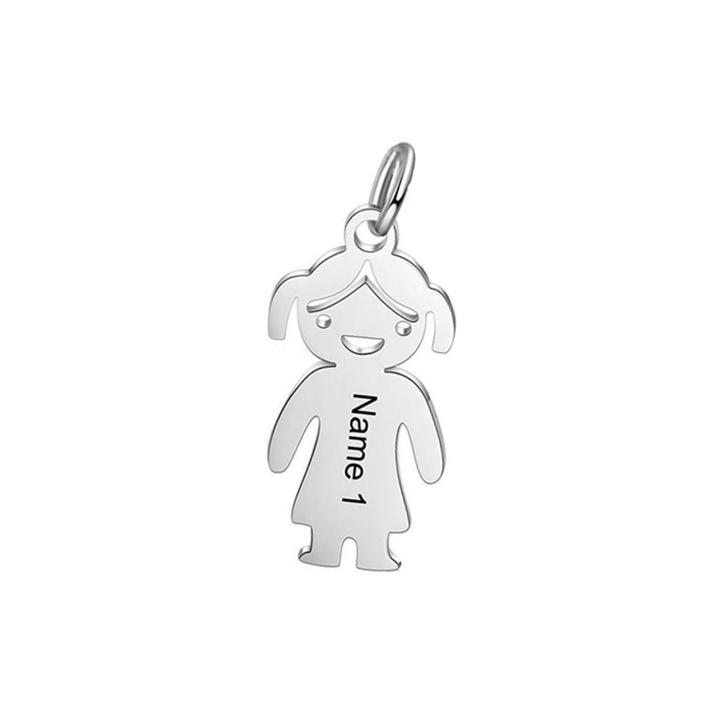 Extra Kid Charm Pendant for Family Keychain Keychain GrindStyle Girl