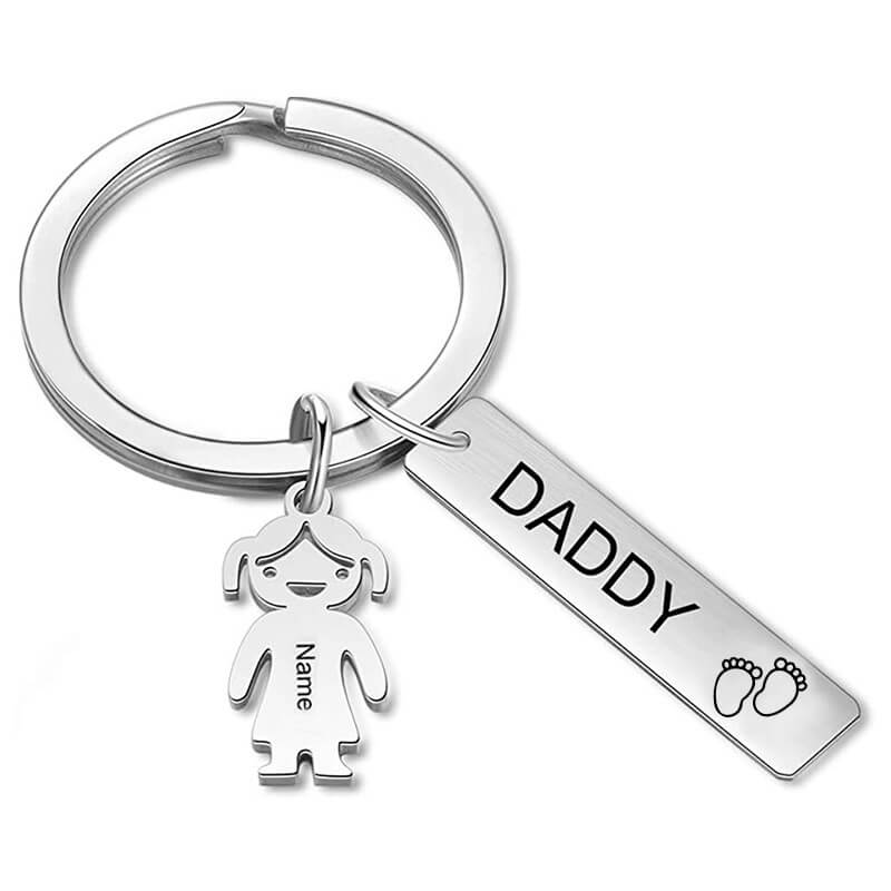 Personalized Kids Charm Family Name Keychain Keychain GrindStyle