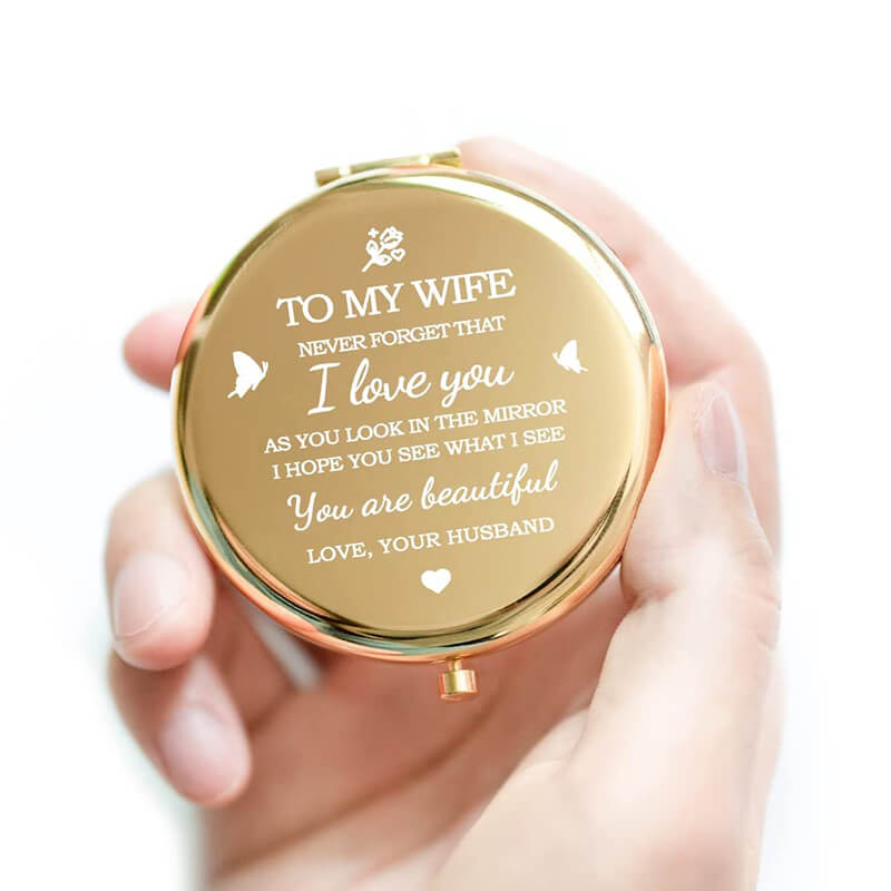 Gift For Wife - I Love You Compact Mirror