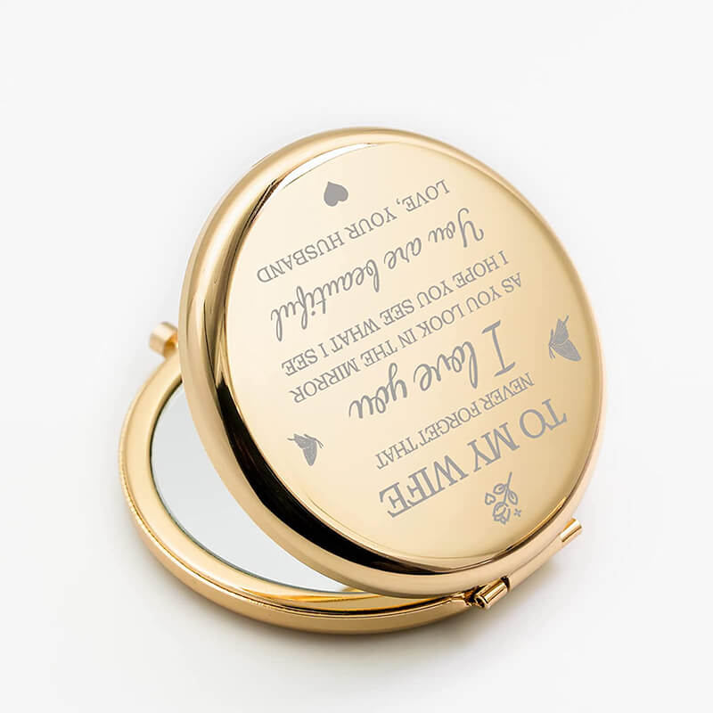 Gift For Wife - I Love You Compact Mirror