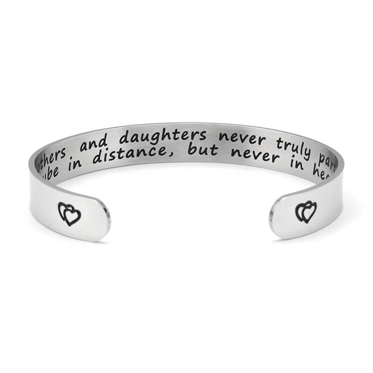 Mothers and Daughters Never Truly Part Cuff Bracelet bracelets GrindStyle