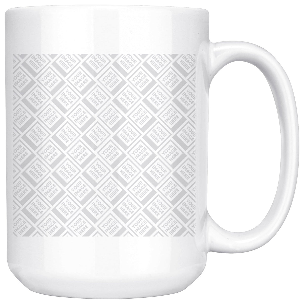 Personalized 15oz Mug - White Drinkware Template teelaunch Personalized 15oz Mug - White
