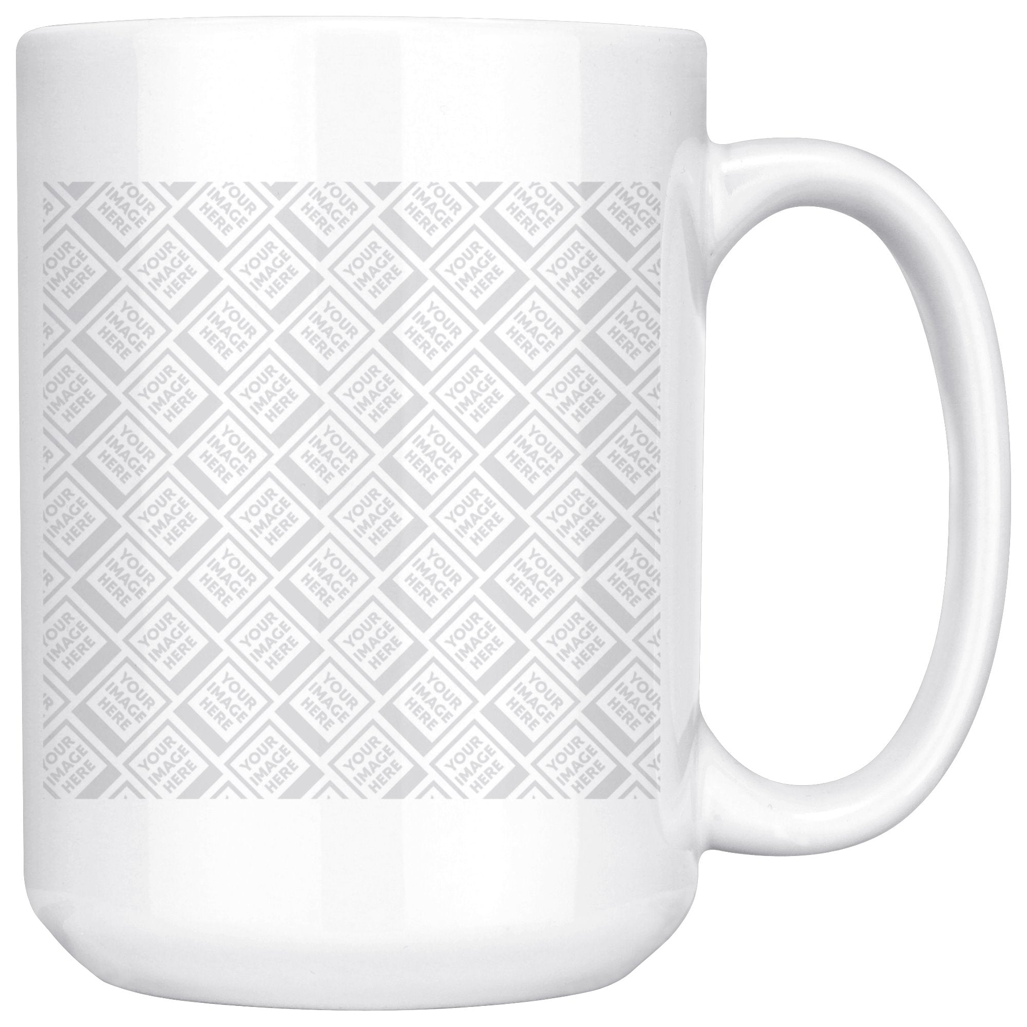 Personalized 15oz Mug - White Drinkware Template teelaunch Personalized 15oz Mug - White