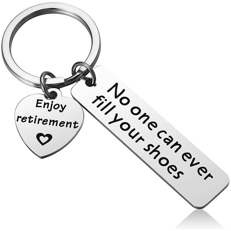 No One Can Ever Fill Your Shoes Retirement Keychain Keychain GrindStyle