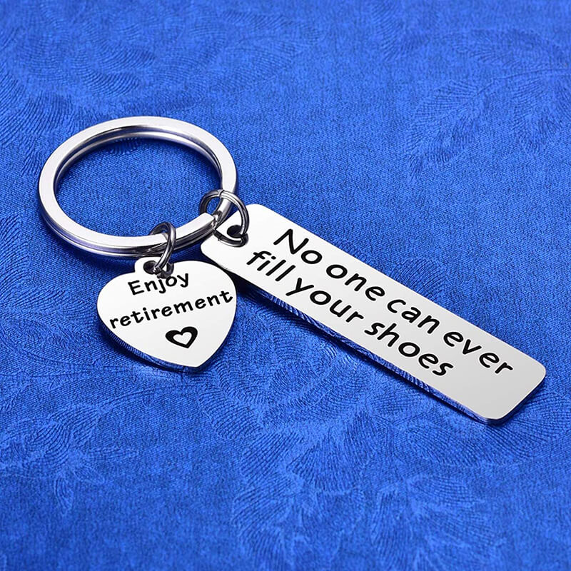 No One Can Ever Fill Your Shoes Retirement Keychain Keychain GrindStyle