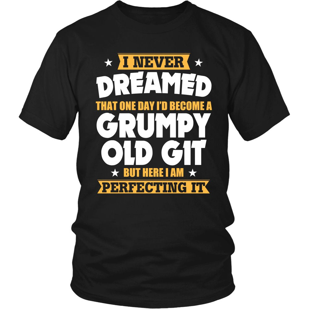 Grumpy Old Git T-shirt teelaunch District Unisex Shirt Black S