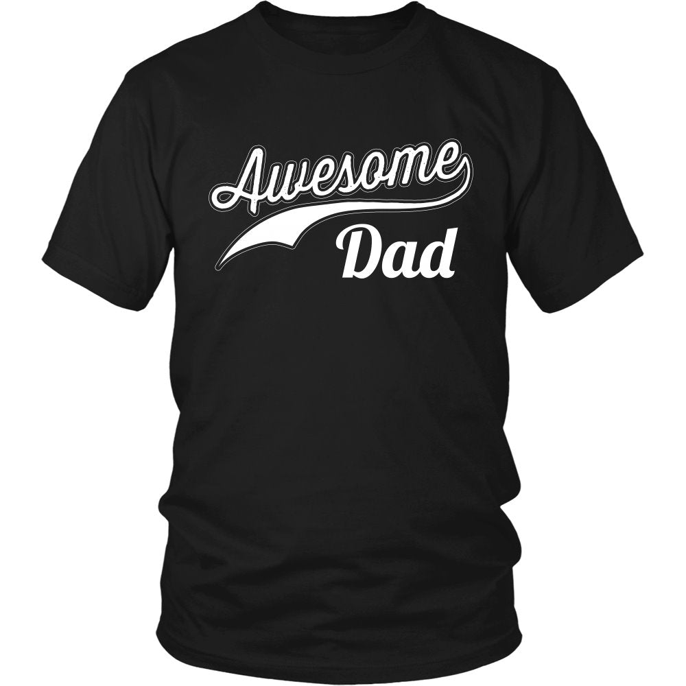 Awesome Dad T-shirt teelaunch District Unisex Shirt Black S