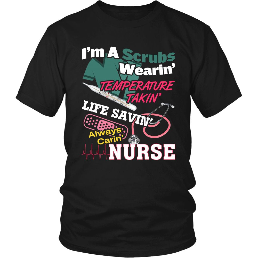 I Am A Proud Nurse T-shirt teelaunch District Unisex Shirt Black S