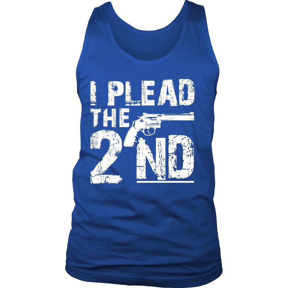 I Plead The 2nd T-shirt teelaunch District Mens Tank Royal Blue S