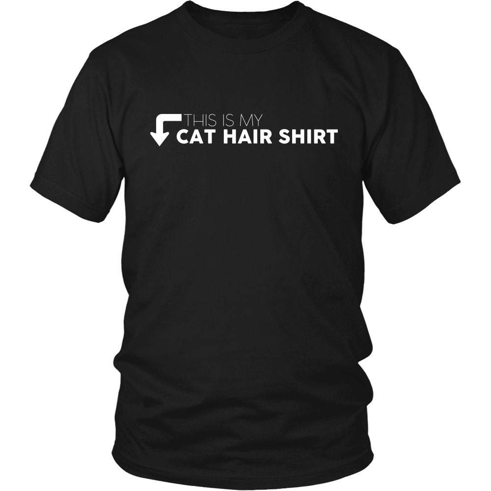 This Is My Cat Hair Shirt T-shirt teelaunch District Unisex Shirt Black S