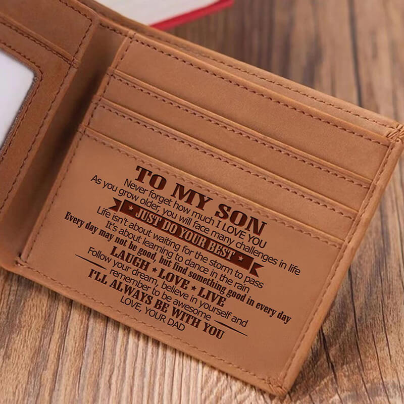 To My Son - Just Do Your Best - Bifold Wallet Wallet GrindStyle