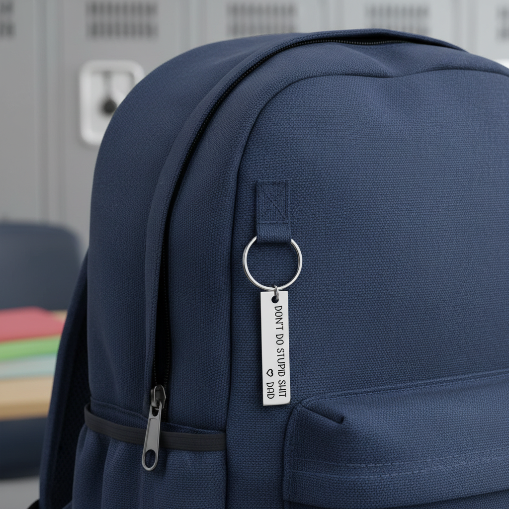 Don't Do Stupid Funny Keychain for Your Kids