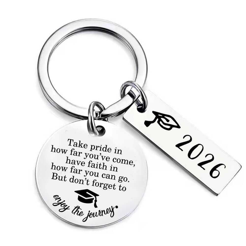 Enjoy The Journey - 2026 Graduation Keychain