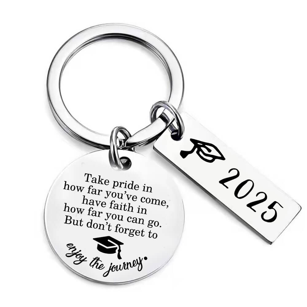 Enjoy The Journey - 2025 Graduation Keychain