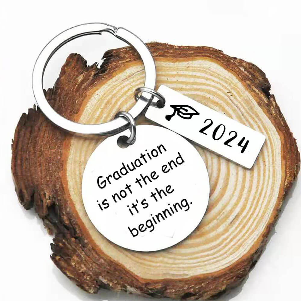 Graduation is the beginning - 2024 Graduation Keychain