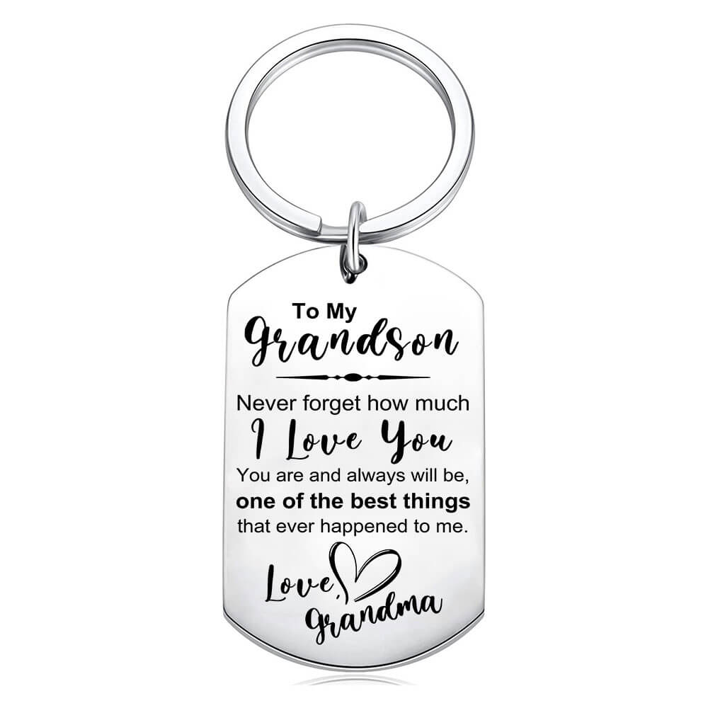 To My Grandson/Granddaughter Keychain - Never Forget