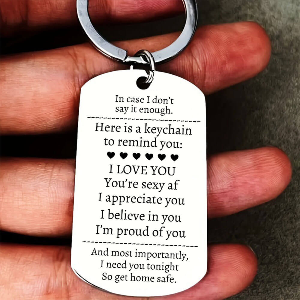 Get Home Safe Couple Keychain