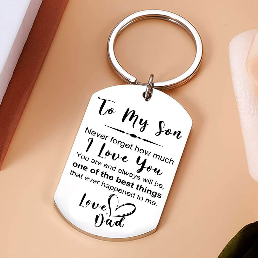 To My Son/Daughter Keychain - Never Forget